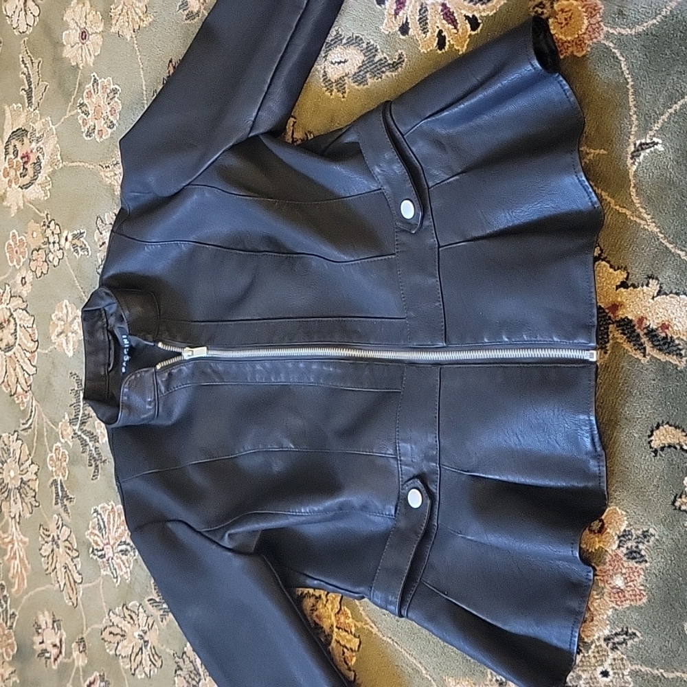 Faux leather jacket